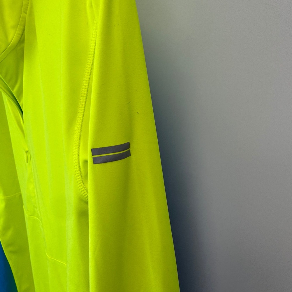 Brooks Dash 1/2 Zip Running Pullover Neon Yellow Blue Fleece Lined 221223 L - Picture 12 of 15